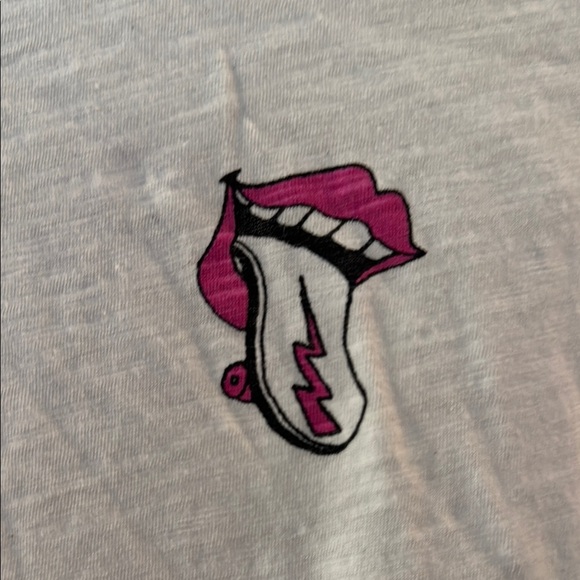 Skateboard Lips White T-shirt - Picture 3 of 4